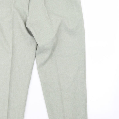 Womens UK Size 14 Classics Regular Fit  Green Trousers