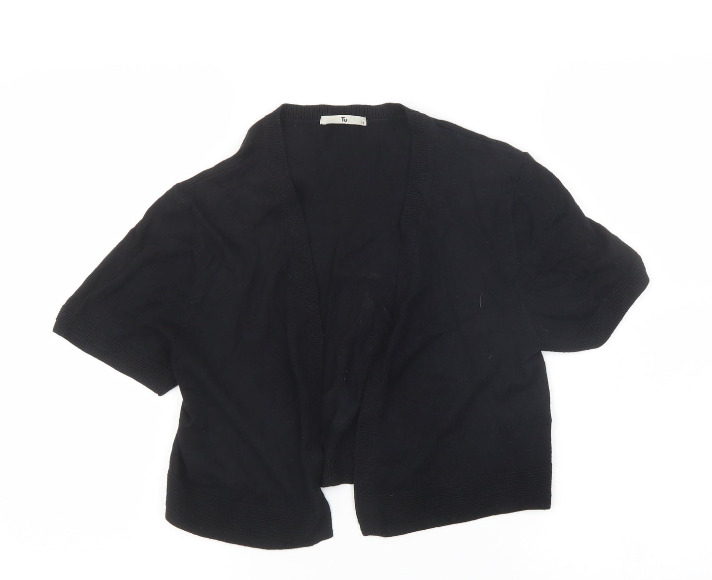 Womens UK Size 14 Sainsburys Black Cardigan Jumper