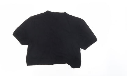 Womens UK Size 14 Sainsburys Black Cardigan Jumper