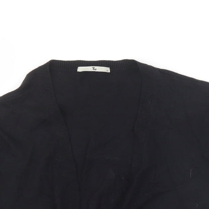 Womens UK Size 14 Sainsburys Black Cardigan Jumper