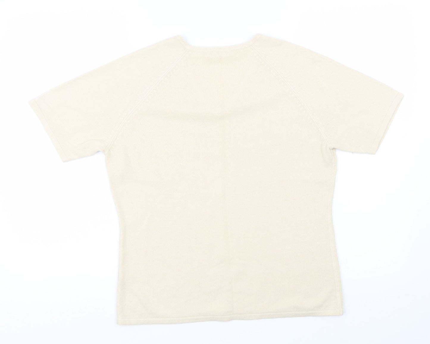 Womens UK Size 14 Berkertex Yellow Basic T-Shirt
