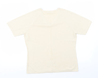 Womens UK Size 14 Berkertex Yellow Basic T-Shirt