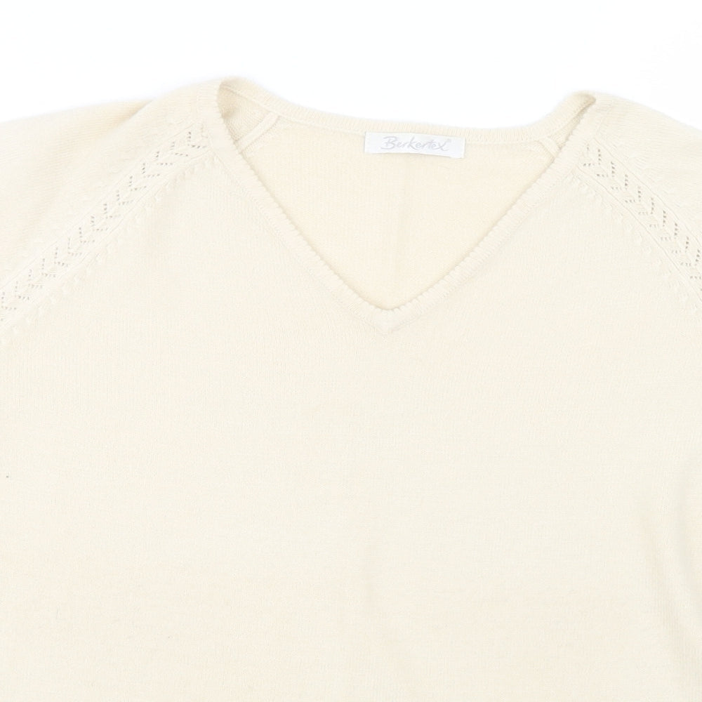 Womens UK Size 14 Berkertex Yellow Basic T-Shirt