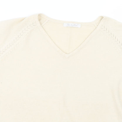 Womens UK Size 14 Berkertex Yellow Basic T-Shirt