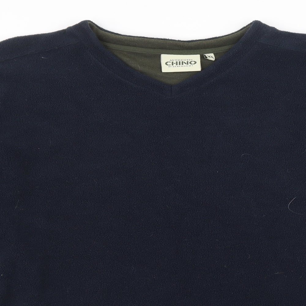 Mens UK Size XL Debenhams Blue Pullover Sweatshirt
