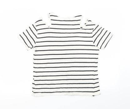 Womens UK Size 10 Topshop White Basic T-Shirt
