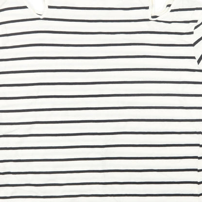 Womens UK Size 10 Topshop White Basic T-Shirt