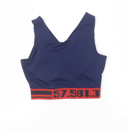 workout Womens Blue   Cropped Casual Size 8