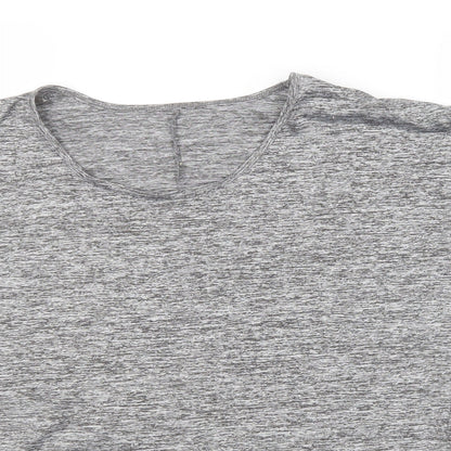 Womens UK Size S Matalan Grey Cropped T-Shirt
