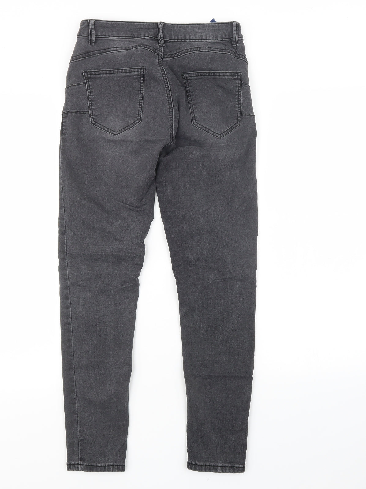 Womens UK Size 28 Preworn Regular Fit Skinny Black Jeans