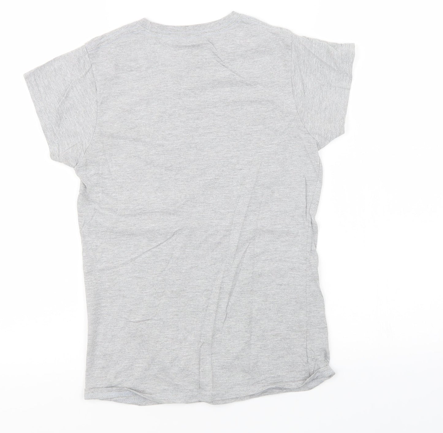 Womens UK Size 6 Preworn Grey Basic T-Shirt