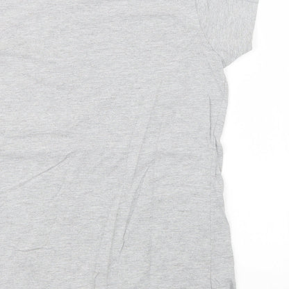 Womens UK Size 6 Preworn Grey Basic T-Shirt