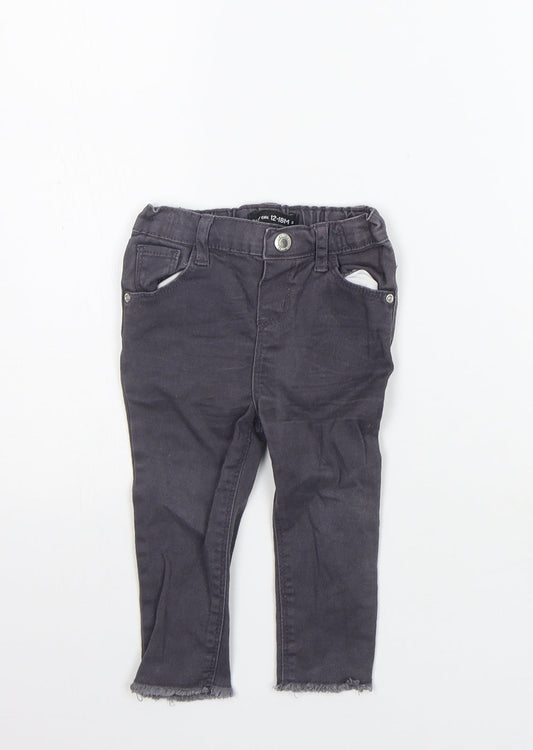 deniem co Girls Grey   Jogger Jeans Size 12-18 Months