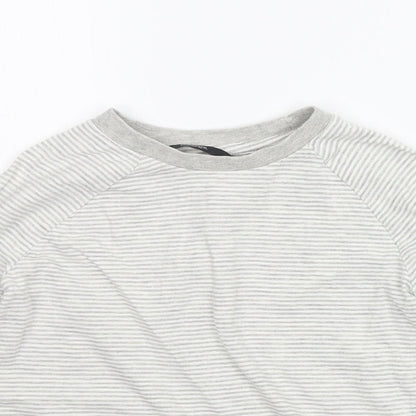 George Boys White Striped  Basic T-Shirt Size 5-6 Years