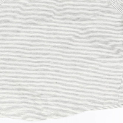 George Boys White Striped  Basic T-Shirt Size 5-6 Years
