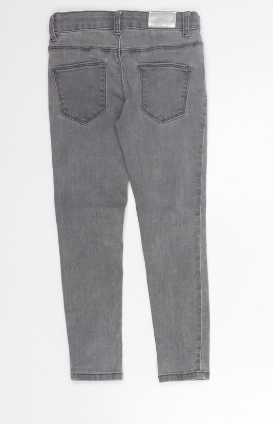 deniem co Girls Grey   Straight Jeans Size 6-7 Years - washable mark