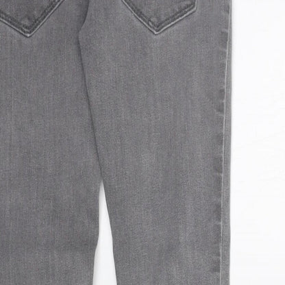 deniem co Girls Grey   Straight Jeans Size 6-7 Years - washable mark