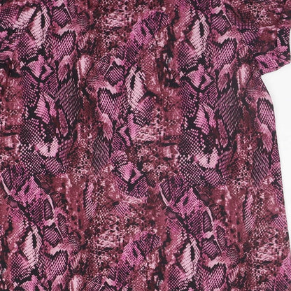 Womens UK Size S Athletic Works Purple Basic T-Shirt