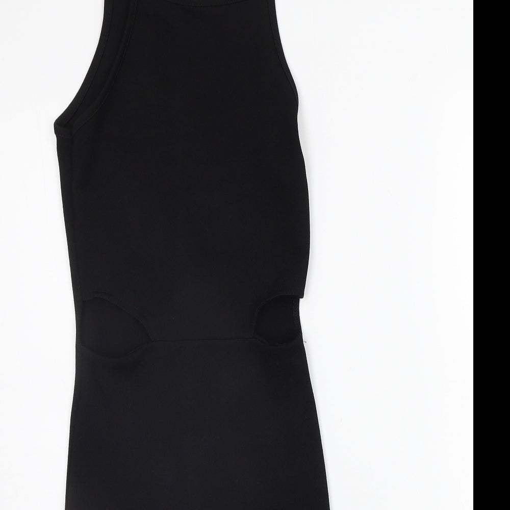 PRETTYLITTLETHING Womens Black   A-Line  Size 6