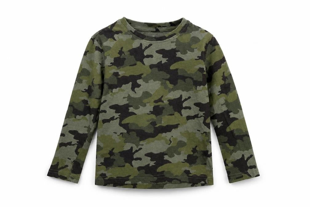 Primark Girls Green Geometric  Basic T-Shirt Size 5-6 Years