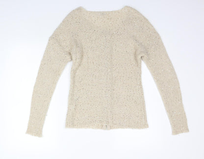 Coaster Womens Beige   Full Zip Jumper Size S