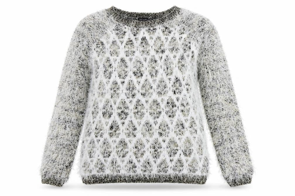 Womens UK Size 12 River Island White Pullover Jumper