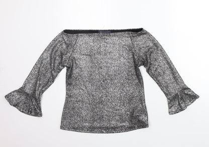 Marks and Spencer Womens Grey   Basic Blouse Size 12