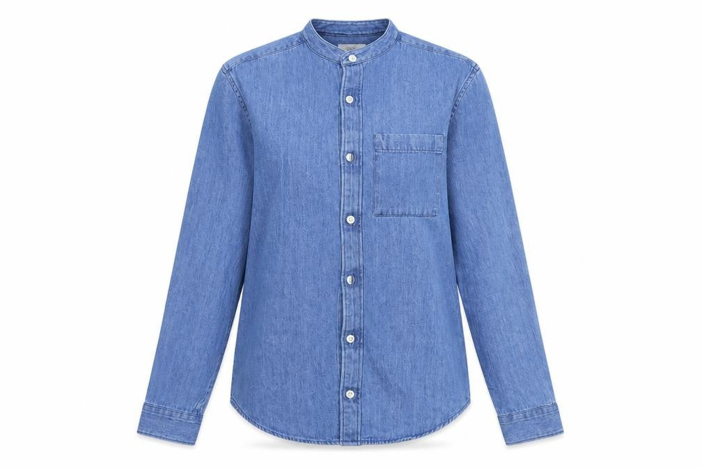 Womens UK Size S NEXT Blue Basic Button-Up