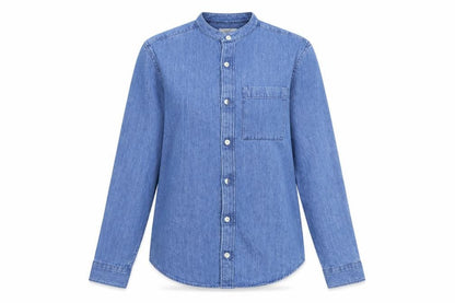 Womens UK Size S NEXT Blue Basic Button-Up