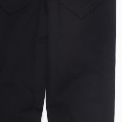 Matalan Boys Black   Carrot Trousers Size 12 Years