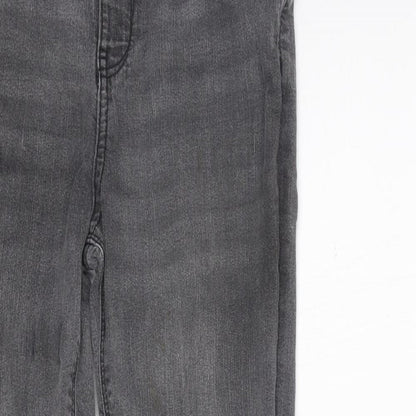 F&F Girls Grey   Straight Jeans Size 10-11 Years - Elastic Waist Band