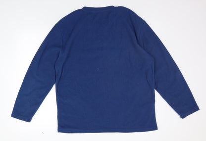 Harvey James Mens Blue   Pullover Jumper Size L