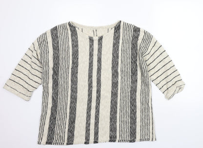 Womens UK Size L Matalan Beige Pullover Jumper