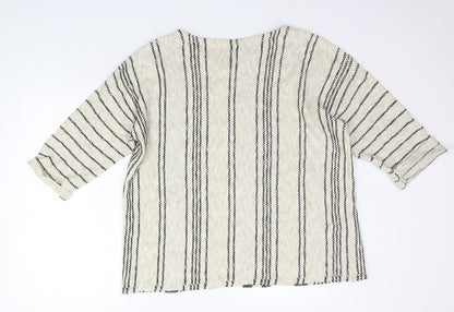 Womens UK Size L Matalan Beige Pullover Jumper