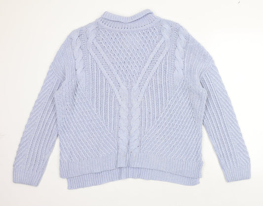 Womens UK Size M Matalan Blue Pullover Jumper