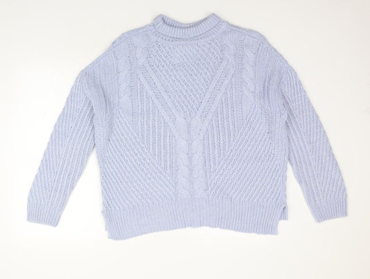 Womens UK Size M Matalan Blue Pullover Jumper