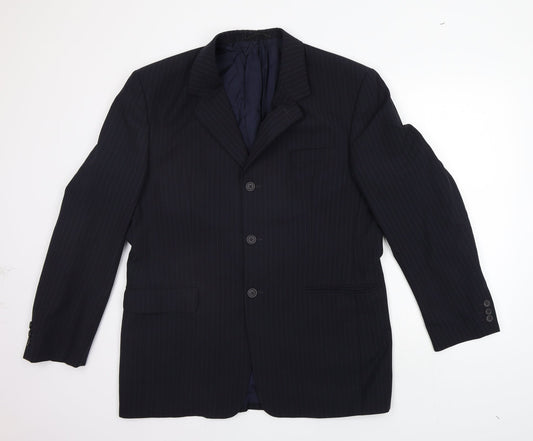 Mens UK Size S Preworn Regular Blue Suit Jacket