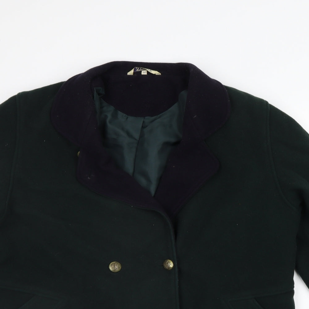 nauage Womens Green   Jacket Coat Size 14