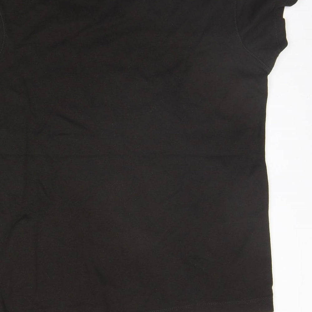Womens UK Size 14 Preworn Brown Basic T-Shirt