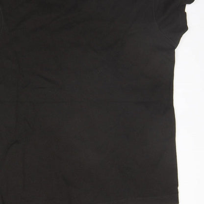 Womens UK Size 14 Preworn Brown Basic T-Shirt