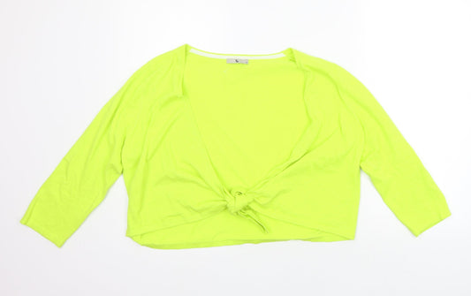 TU Womens Green   Cardigan Jumper Size 16