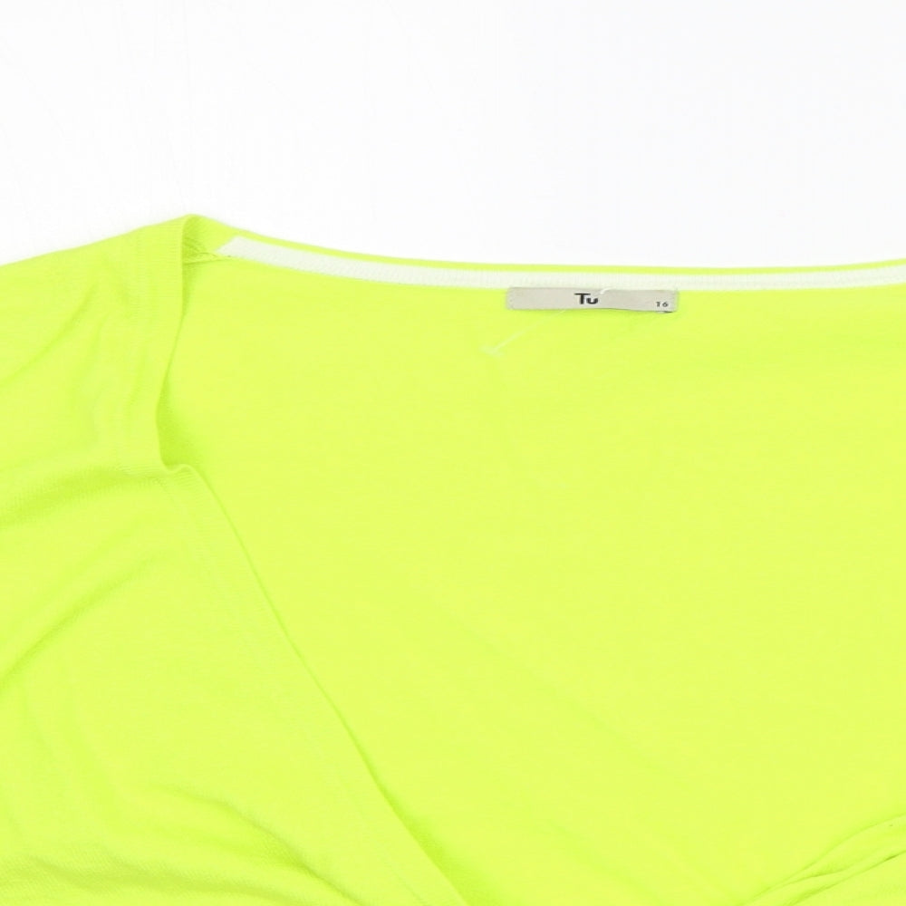 TU Womens Green   Cardigan Jumper Size 16