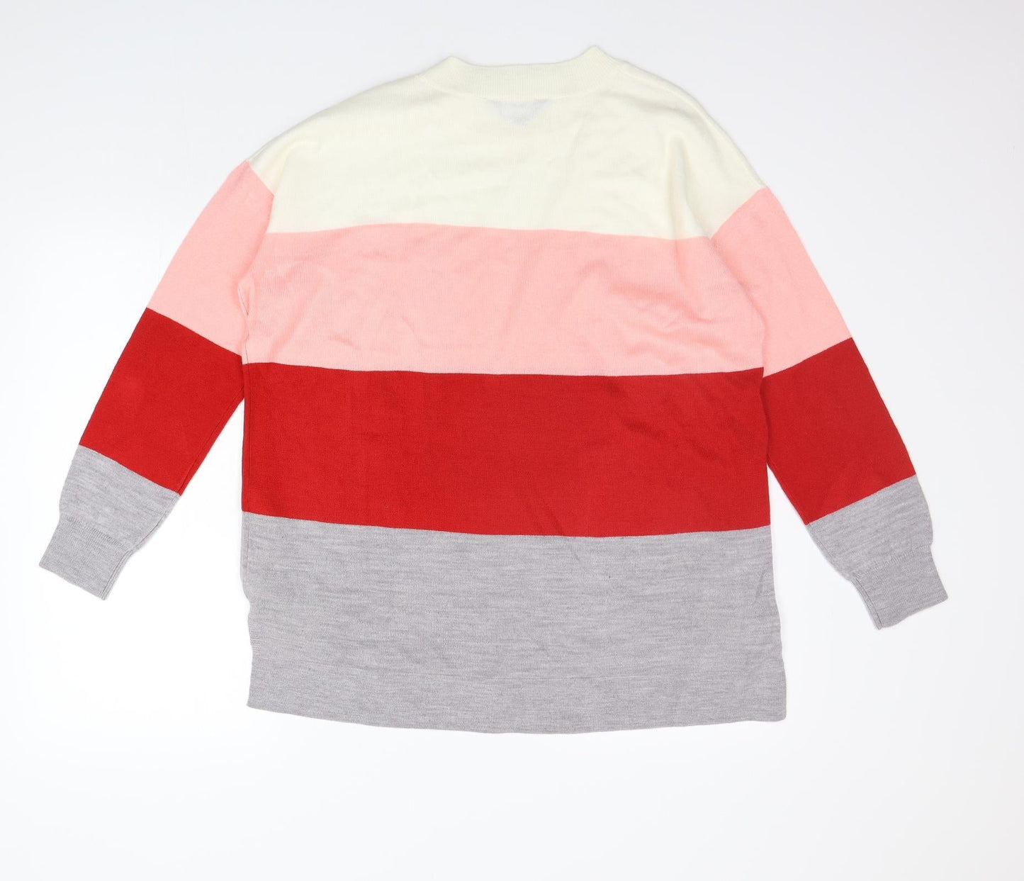 Dorothy Perkins Womens Beige Striped  Pullover Jumper Size 14