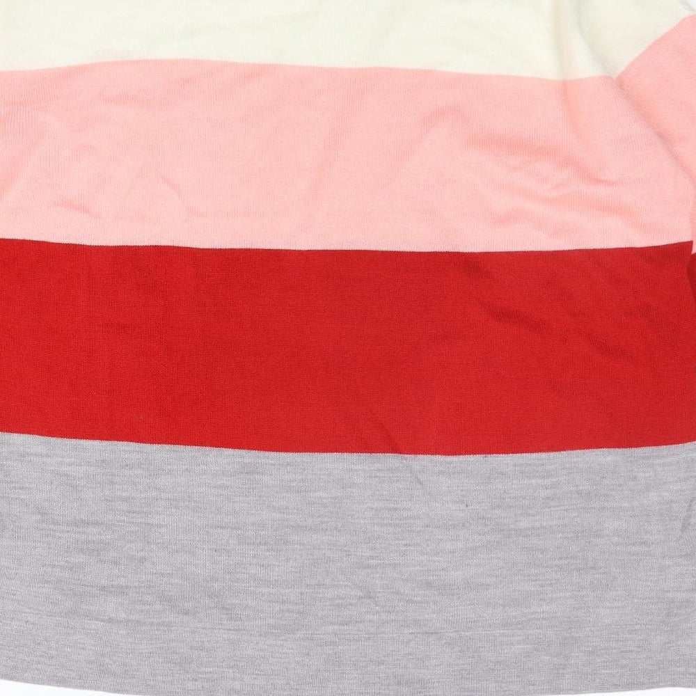 Dorothy Perkins Womens Beige Striped  Pullover Jumper Size 14