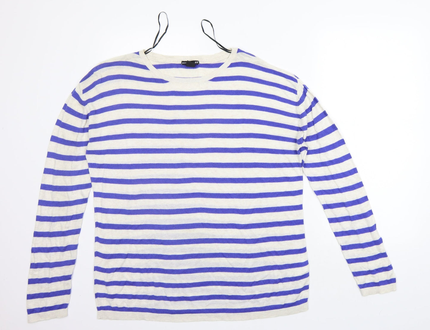 Womens UK Size M H&M Blue Pullover Jumper