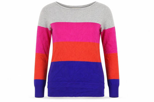 Nutmeg Womens Multicoloured Striped  Pullover Jumper Size 10