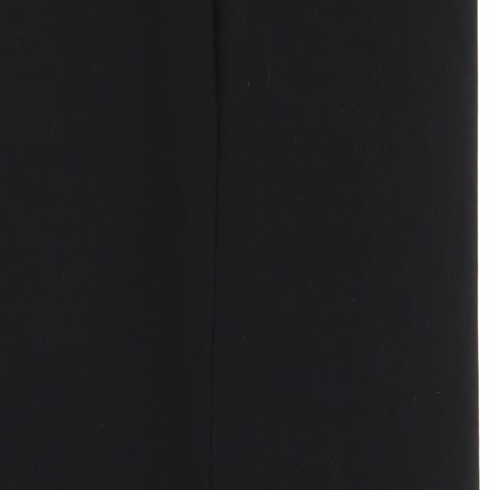 Womens UK Size 10 Preworn Regular Fit Carrot Black Trousers