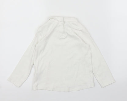 Zara Girls White   Basic T-Shirt Size 3 Years