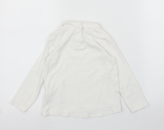 Zara Girls White   Basic T-Shirt Size 3 Years