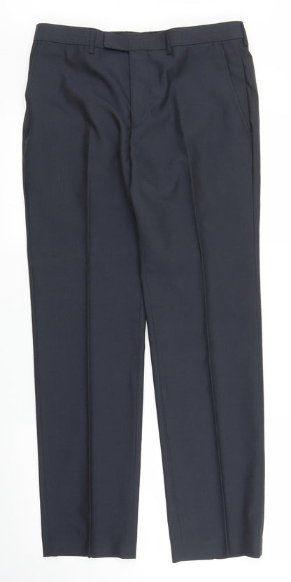 M&S Mens Blue   Trousers  Size 31 in L28 in